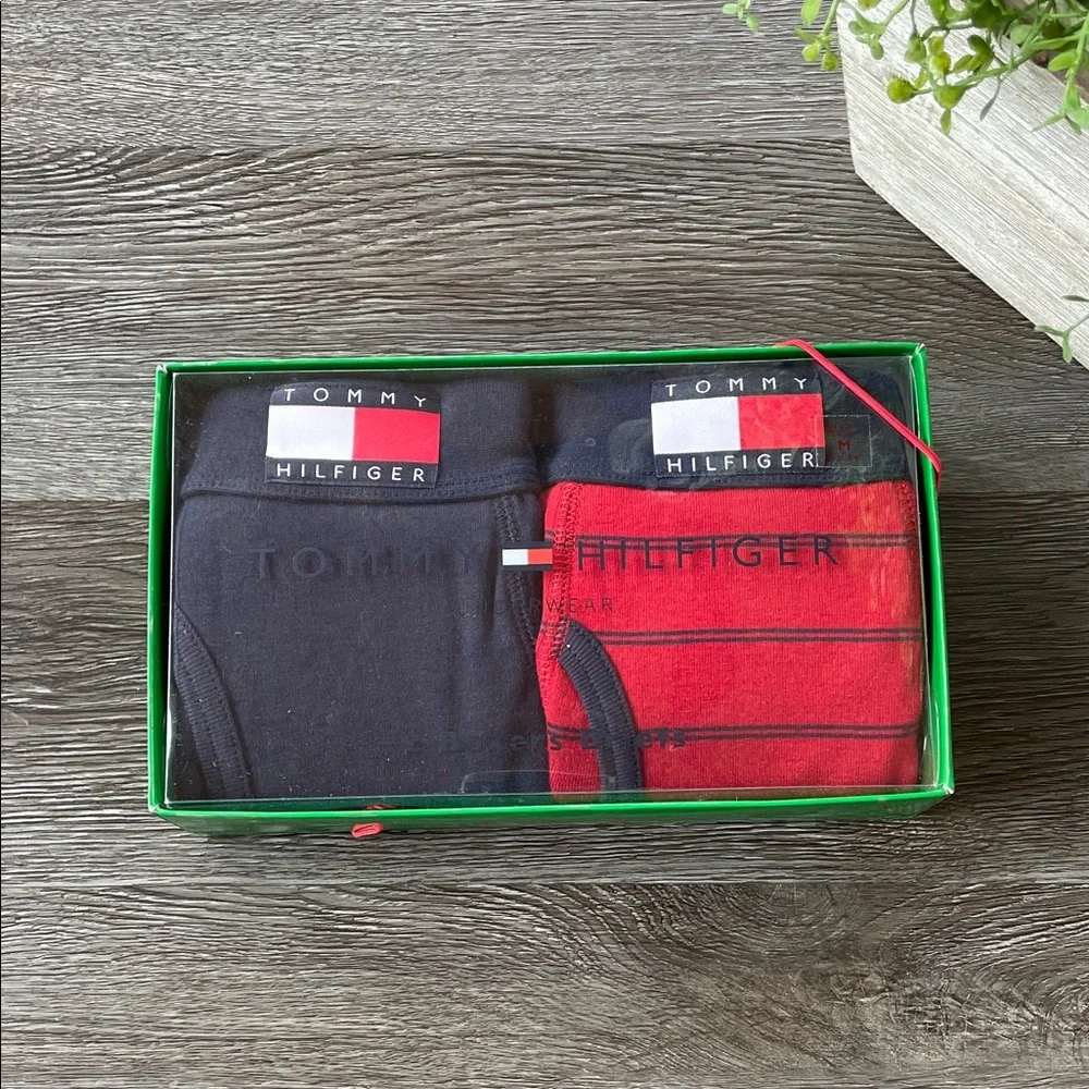 Tommy Hilfiger Boxer Briefs Men’s M Size Mid Rise 2PK OWEN STP & SLDBX